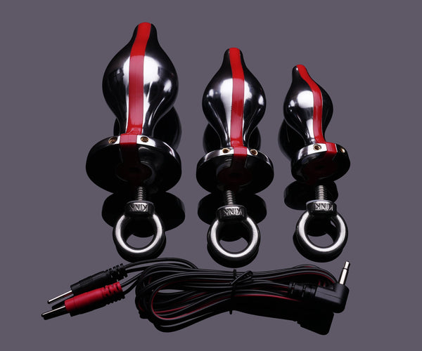 plug anal dog FETISH PLEASURE PLAY ELECTRO SHOCK METAL CORKSCREW ANAL PLUG main image 0