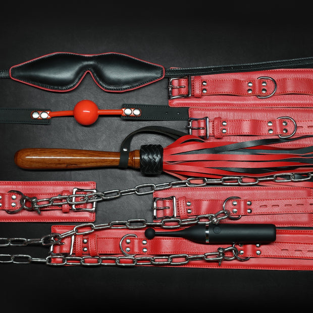 Whips & Chains Bedroom Leathers Set by Kink - BDSM Toys