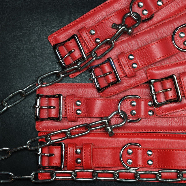 Whips & Chains Bedroom Leathers Set by Kink - BDSM Toys