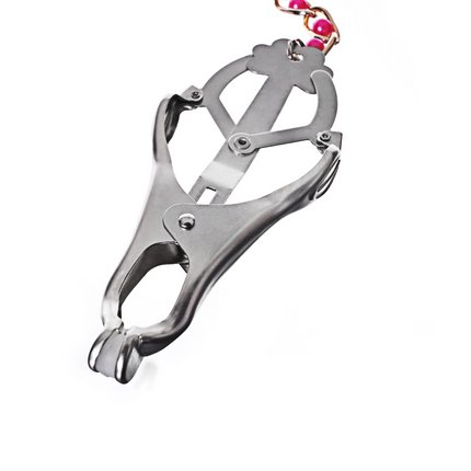 Clover Clamps with Red Ball Chain By Kink - BDSM Toys