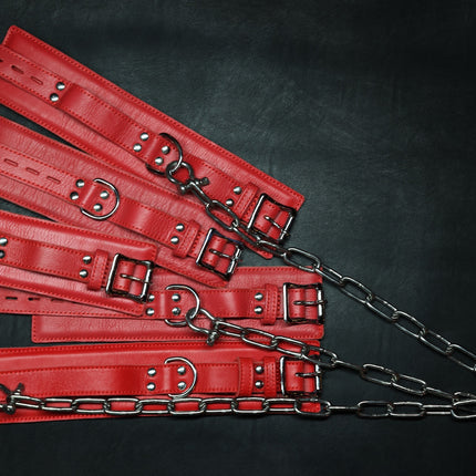 Whips & Chains Bedroom Leathers Set by Kink - BDSM Toys