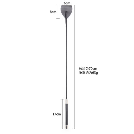 Black Leather Riding Crop by Kink