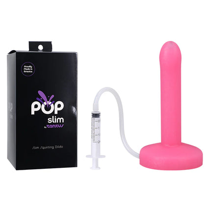 Tantus POP Slim Squirting Dildo Watermelon - Sex Toys
