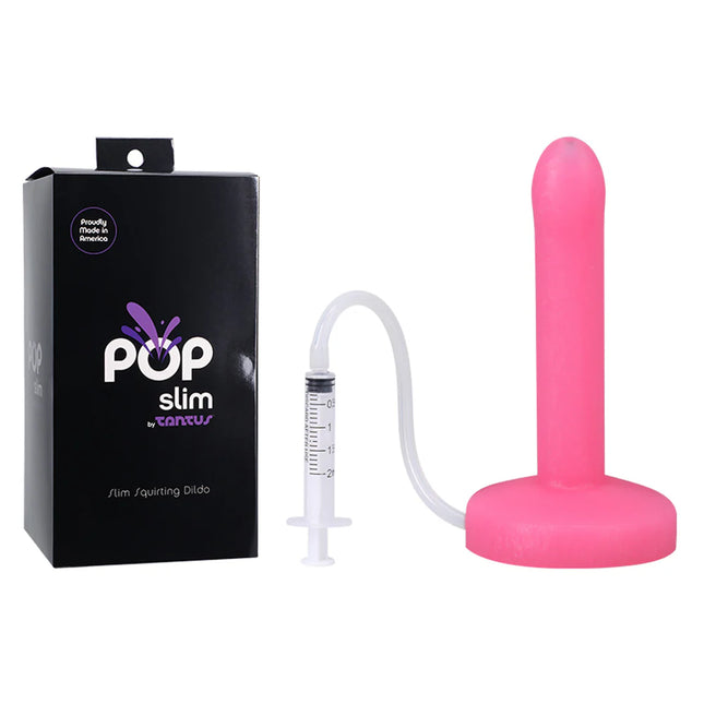 Tantus POP Slim Squirting Dildo Watermelon - Sex Toys