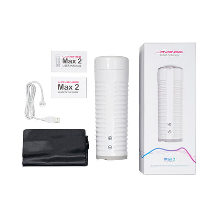 Lovense Max 2 Bluetooth Masturbator - Neutral Sleeve - Sex Toys
