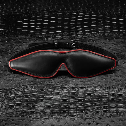 No-Peek Leather Blindfold By Kink
