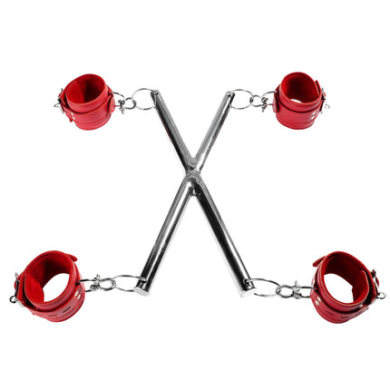 X Shape Spreader Bar and Cuff Set By Kink - Bondage Toys