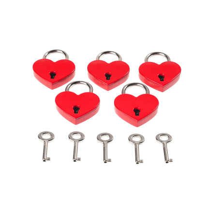 Love Padlocks, Set of 5, by Kink - Bondage Toys