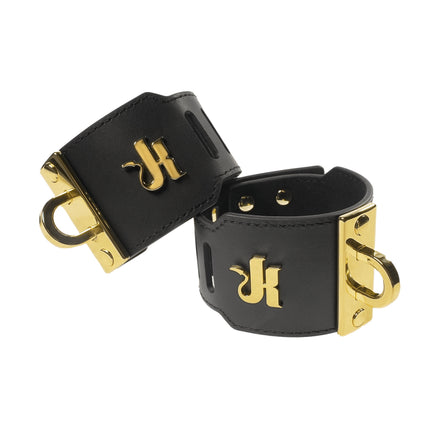 Gold Eclipse Wrist Cuff Set by KINK