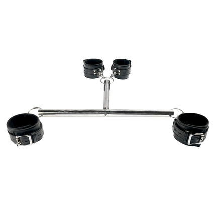 T Shape Spreader Bar and Cuff Set By Kink - Bondage Toys
