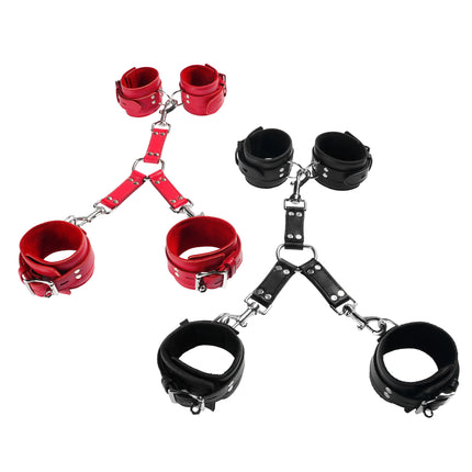 Leather Hogtie Set By Kink - Bondage Toys
