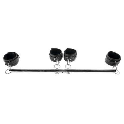 Straight Spreader Bar and Cuff Set By Kink - Bondage Toys