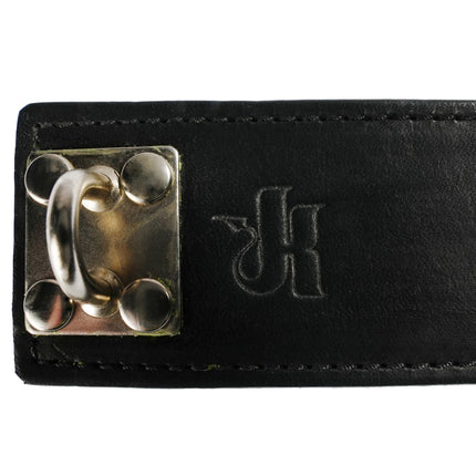 Flat Leather Collar with Lock by Kink - Bondage Toys