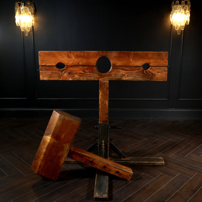 Interchangeable Stockades and Wooden Pony by Kink - Bondage Toys