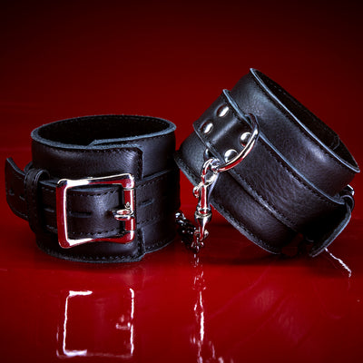Signature Leather Wrist Cuffs by KINK