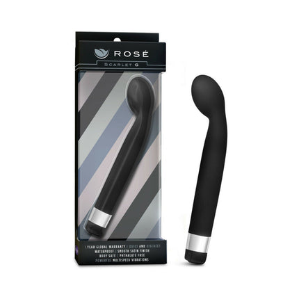 Rose Scarlet G Slimline G-Spot Vibrator Black - Sex Toys