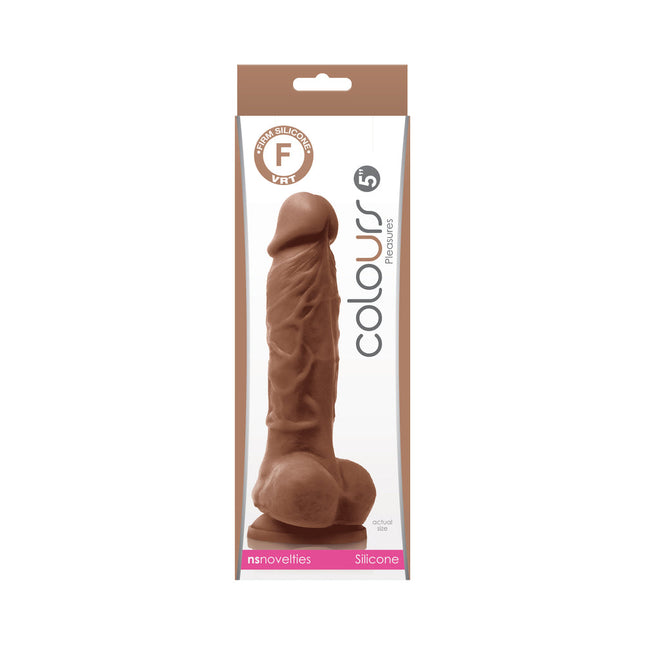 Colours Pleasures 5 in. Dildo Brown - Sex Toys