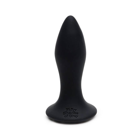 Fifty Shades of Grey Sensation Rechargeable Silicone Vibrating Butt Plug Black - Sex Toys