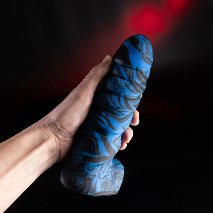 Darkness Within 8” Silicone Dildo Vapor Blue by Kink