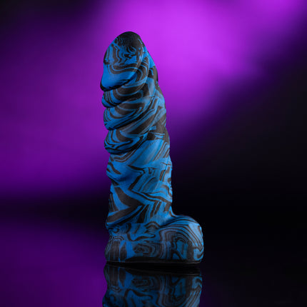 Darkness Within 8” Silicone Dildo Vapor Blue by Kink
