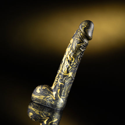 Fusion Rod 8.5” Silicone Dildo Vapor Gold by Kink