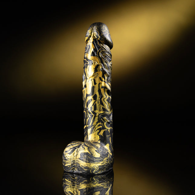 Fusion Rod 8.5” Silicone Dildo Vapor Gold by Kink