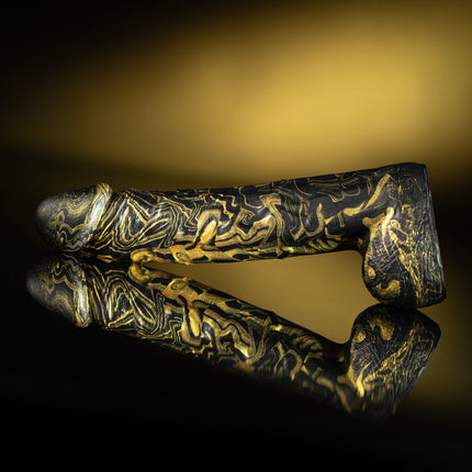 Fusion Rod 8.5” Silicone Dildo Vapor Gold by Kink