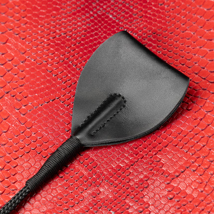 Black Leather Riding Crop by Kink