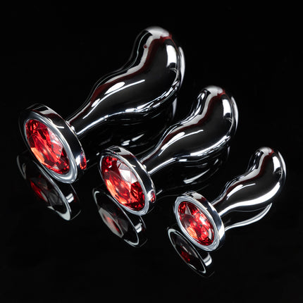 Curved Gem Butt Plug