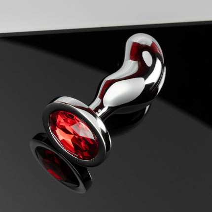 Curved Gem Butt Plug