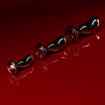 Curved Gem Butt Plug
