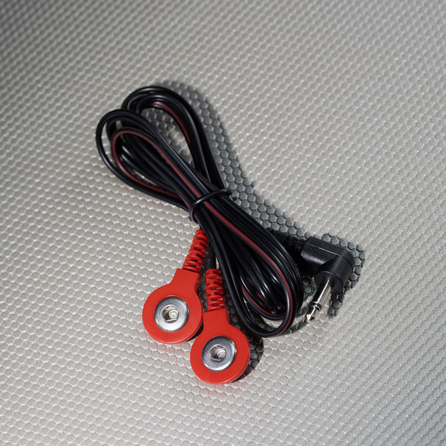 E-Stim Cable 3.5mm Male Mono Plug to 3.5mm Female Snap by KINK