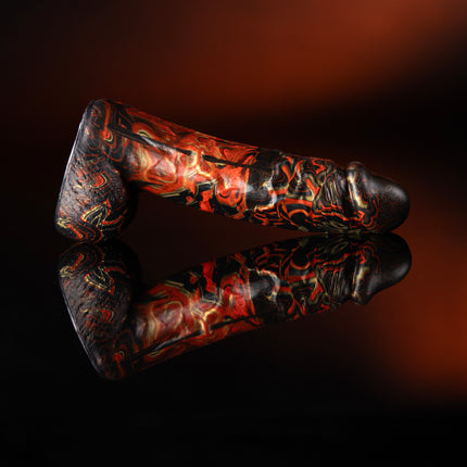 Inferno 7” Silicone Dildo Vapor Gold by Kink