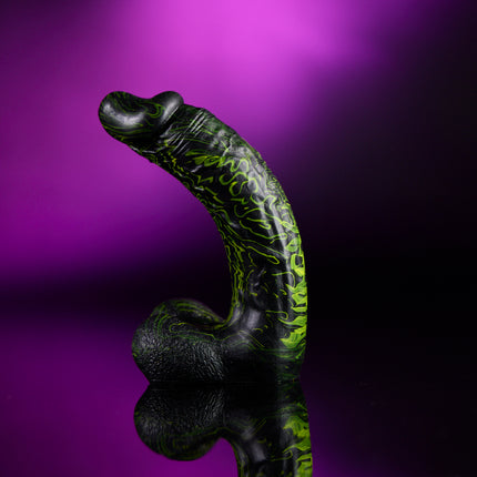 Sinking Serpent 6” Silicone Dildo Neon Vapor by Kink
