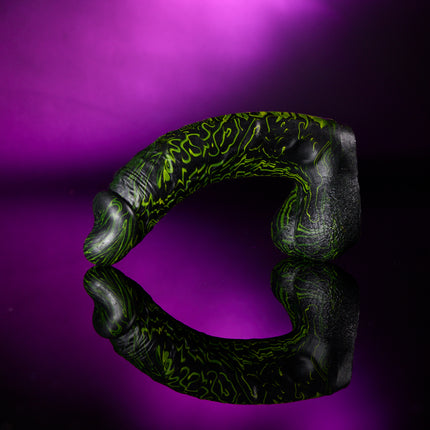 Sinking Serpent 6” Silicone Dildo Neon Vapor by Kink