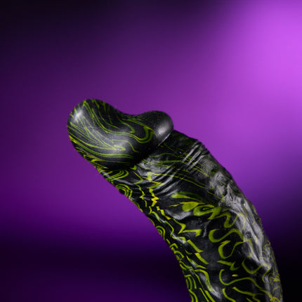 Sinking Serpent 6” Silicone Dildo Neon Vapor by Kink