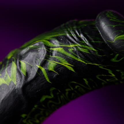 Sinking Serpent 6” Silicone Dildo Neon Vapor by Kink