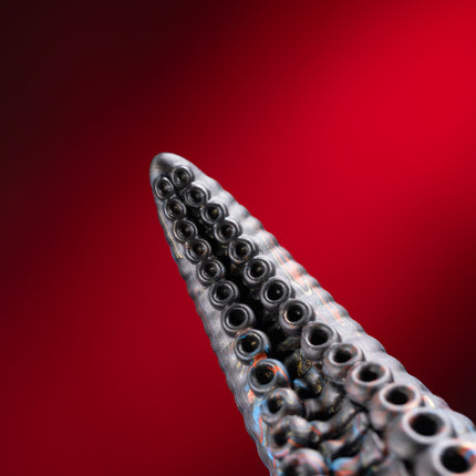 Deep Sea Tentacle 7.5" Silicone Dildo Vapor Red White Blue by KINK