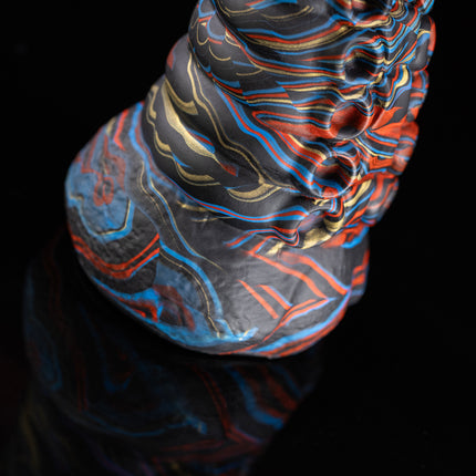 Deep Sea Tentacle 7.5" Silicone Dildo Vapor Red White Blue by KINK