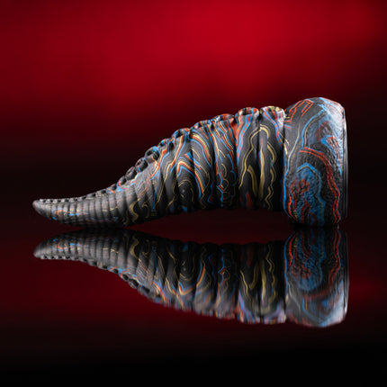 Deep Sea Tentacle 7.5" Silicone Dildo Vapor Red White Blue by KINK