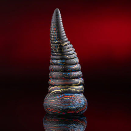 Deep Sea Tentacle 7.5" Silicone Dildo Vapor Red White Blue by KINK