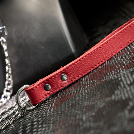 Leather Handle Chain Leash by KINK