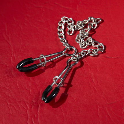 Jumbo Tweezer Clamps by KINK adjustable nipple clamps with chain
