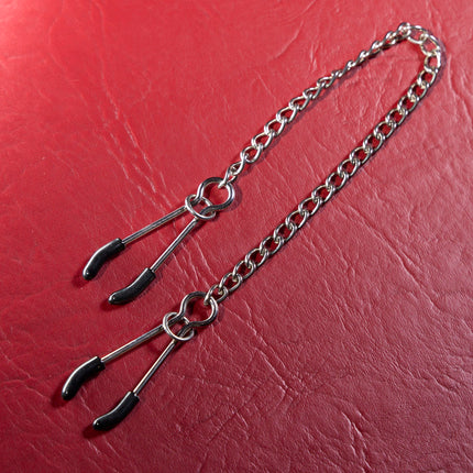 Jumbo Tweezer Clamps by KINK adjustable nipple clamps with chain