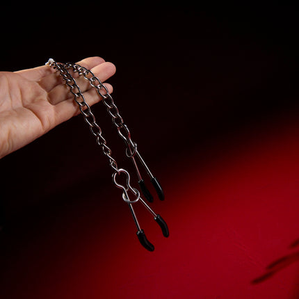 Jumbo Tweezer Clamps by KINK adjustable nipple clamps with chain