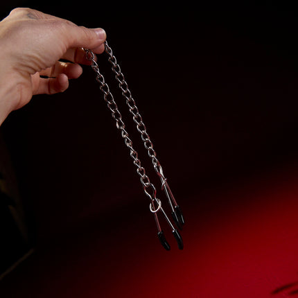 Jumbo Tweezer Clamps by KINK adjustable nipple clamps with chain