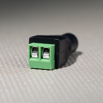 3.5mm Female to Terminal Block Mono Adapter, 2-Pin