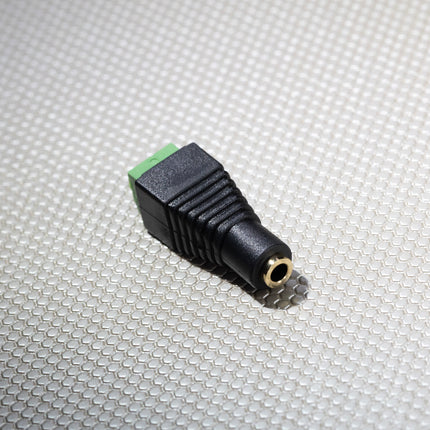 3.5mm Female to Terminal Block Mono Adapter, 2-Pin