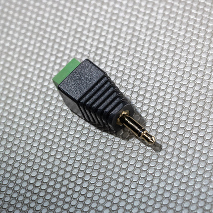 3.5mm Male to Terminal Block Mono Adapter, 2-Pin