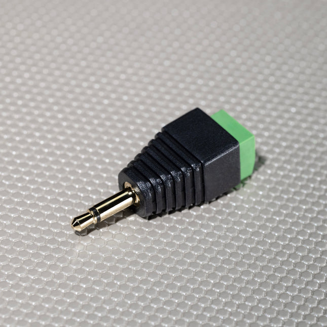 3.5mm Male to Terminal Block Mono Adapter, 2-Pin